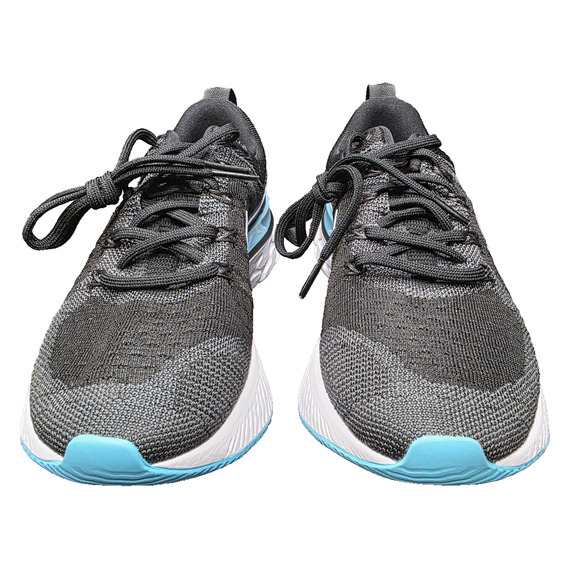 Nike React Infinity Run Flyknit 2 Women Shoes Anthracite Ghost Black Size 6.5 B - Picture 3 of 12